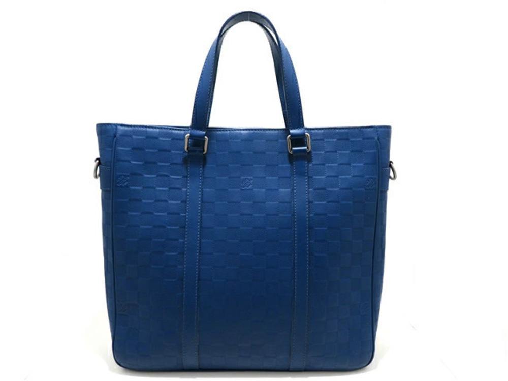 LOUIS VUITTON Tadao Handbag Damier Infini Neptune